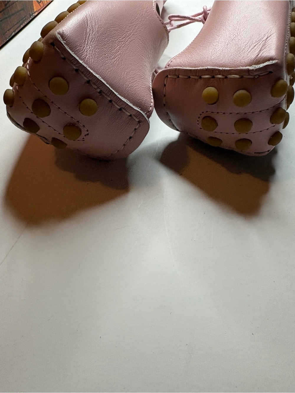 JEFFREY CAMPBELL rare archival  leather pink LACE UP BALLET FLATS vintage - Picture 5 of 7